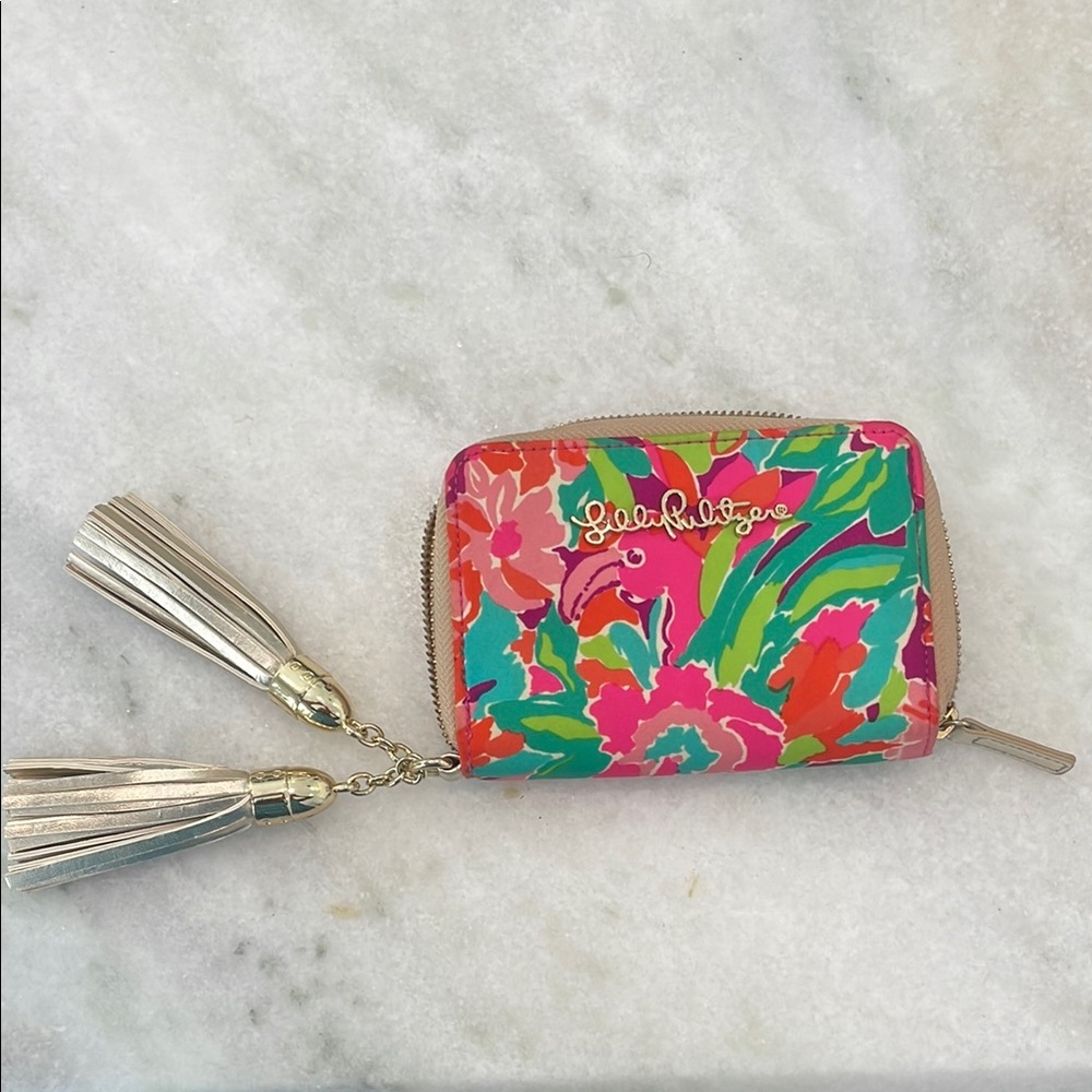 Lilly Pulitzer Flamingo Wallet with Tassels - Picture 2 of 4